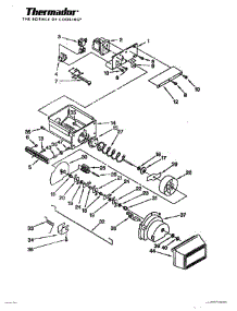 27 - Motor & Ice Container Page 2 parts for Thermador Refrigerator TSS42QBW from AppliancePartsPros.com