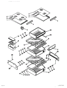 07 - Refrigerator Shelves parts for Thermador Refrigerator TSS42QBW00 from AppliancePartsPros.com
