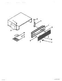 09 - Top Grille & Unit Cover parts for Thermador Refrigerator TSS42QBW00 from AppliancePartsPros.com
