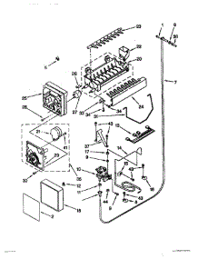 17 - Icemaker parts for Thermador Refrigerator TSS42QBB00 from AppliancePartsPros.com