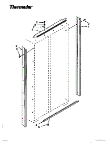 04 - Cabinet & Breaker Trim parts for Thermador Refrigerator TSS48DAB-06 from AppliancePartsPros.com