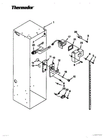 05 - Refrigerator Liner parts for Thermador Refrigerator TSS48DAB-06 from AppliancePartsPros.com