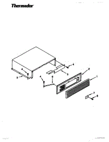 10 - Top Grille & Unit Cover parts for Thermador Refrigerator TSS48DAB-06 from AppliancePartsPros.com