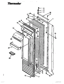 11 - Refrigerator Door parts for Thermador Refrigerator TSS48DAB-06 from AppliancePartsPros.com