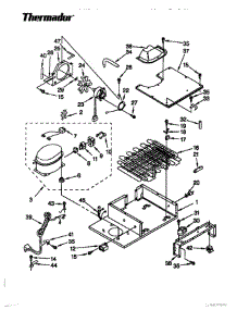 14 - Upper Unit parts for Thermador Refrigerator TSS48DAW-06 from AppliancePartsPros.com
