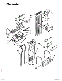 16 - Air Flow & Reservoir parts for Thermador Refrigerator TSS48DAW-06 from AppliancePartsPros.com