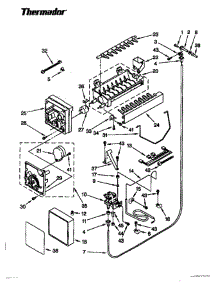 17 - Icemaker parts for Thermador Refrigerator TSS48DAB-06 from AppliancePartsPros.com