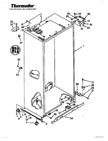 03 - Cabinet parts for Thermador Refrigerator TSS48QBB from AppliancePartsPros.com