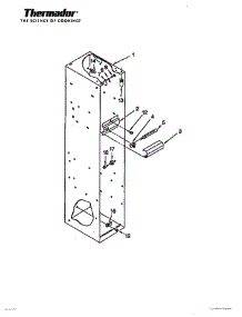 09 - Freezer Liner parts for Thermador Refrigerator TSS48QBW from AppliancePartsPros.com