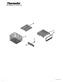 11 - Freezer Shelves parts for Thermador Refrigerator TSS48QBW from AppliancePartsPros.com