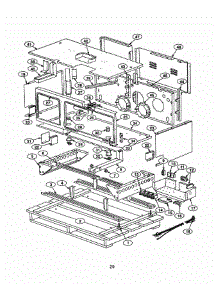 28 - Frame parts for Thermador Range PRSE484GGS from AppliancePartsPros.com