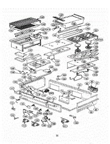 34 - Burner Box parts for Thermador Range PRSE484GGS from AppliancePartsPros.com