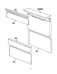 42 - Shelf & Sides parts for Thermador Range PRSE486GDS from AppliancePartsPros.com