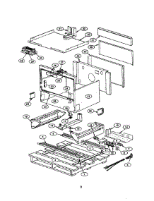 08 - Frame parts for Thermador Range PRSE304S from AppliancePartsPros.com