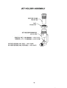 15 - Jet Holder Assembly parts for Thermador Range PRSE304S from AppliancePartsPros.com