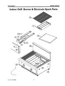 05 - Burner & Electrode Spark parts for Thermador PB30YS from AppliancePartsPros.com