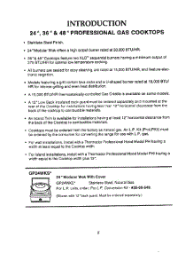 02 - Introduction parts for Thermador Cooktop GPS364GDS from AppliancePartsPros.com