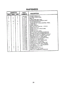 24 - Fasteners parts for Thermador Cooktop GPS486GDS from AppliancePartsPros.com