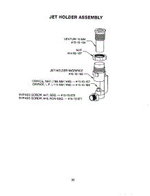 33 - Jet Holder Assembly parts for Thermador Cooktop GP24WKS from AppliancePartsPros.com
