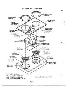 04 - Body - St12s parts for Thermador Cooktop ST2 from AppliancePartsPros.com