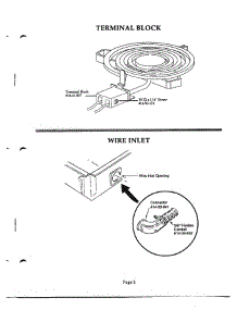 05 - Terminal Block & Wire Inlet parts for Thermador Cooktop ST2 from AppliancePartsPros.com