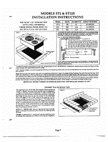 07 - Installation Instructions parts for Thermador Cooktop ST12S from AppliancePartsPros.com