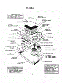 06 - Cv2136-01 parts for Thermador Cooktop CV2136-01 from AppliancePartsPros.com