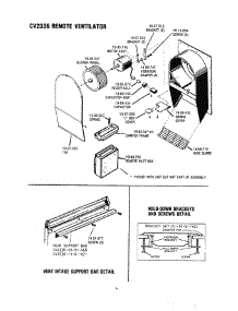 10 - Rem Vent, Sup Bar & Hold-Down parts for Thermador Cooktop TMH34P-01 from AppliancePartsPros.com