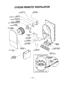 16 - Remote Ventilator parts for Thermador Cooktop TMH30S from AppliancePartsPros.com