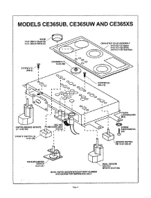 04 - Control Panel parts for Thermador Cooktop CE365XS from AppliancePartsPros.com