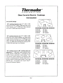 02 - Introduction parts for Thermador Cooktop CE456UB from AppliancePartsPros.com