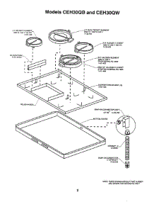 04 - Burner Box parts for Thermador Cooktop CEH30QB from AppliancePartsPros.com