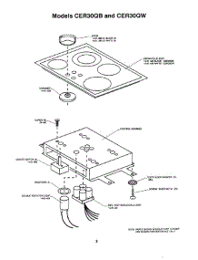 03 - Control Panel parts for Thermador Cooktop CER30QB from AppliancePartsPros.com