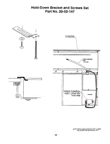 13 - Hold-Down Bracket & Screws Set parts for Thermador Cooktop CEH365QB from AppliancePartsPros.com
