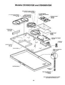 10 - Burner Box parts for Thermador Cooktop CEH365VQB from AppliancePartsPros.com