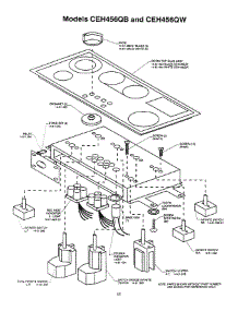 11 - Control Panel parts for Thermador Cooktop CEH456QW from AppliancePartsPros.com