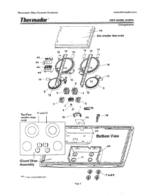 02 - Components parts for Thermador CEM304ZB from AppliancePartsPros.com
