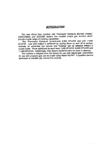 02 - Introduction parts for Thermador Cooktop GGS36W from AppliancePartsPros.com