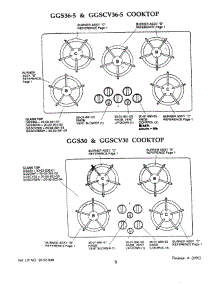 06 - Ggs36-5, Ggscv-5, Ggs30, Ggscv30 Cooktop parts for Thermador Cooktop GGSCV30W from AppliancePartsPros.com
