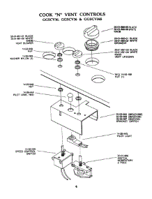 09 - Ggscv30, Ggscv36, Ggscv365 Cook N Vent parts for Thermador Cooktop GGS365W from AppliancePartsPros.com