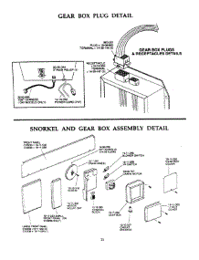 14 - Gear Box Plug, Snorkel & Gear Box parts for Thermador Cooktop GGSCV30W from AppliancePartsPros.com