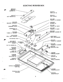 05 - Sgscv36g Burner Box parts for Thermador Cooktop SGSCV36GS from AppliancePartsPros.com