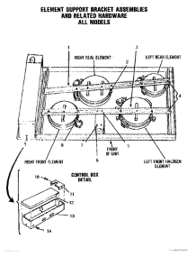 03 - Element Support Bracket parts for Thermador Cooktop CCV36 from AppliancePartsPros.com