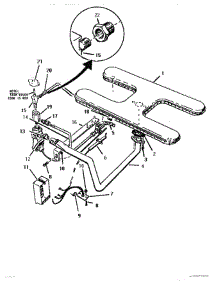 03 - Burner parts for Thermador Grill & Smoker CGB29 from AppliancePartsPros.com