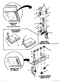 02 - Control & Switch Details parts for Thermador Cooktop CH30 from AppliancePartsPros.com