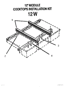 02 - Installation Kit parts for Thermador Cooktop GG12MW from AppliancePartsPros.com