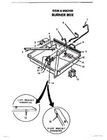 02 - Burner Box parts for Thermador Cooktop GG3001 from AppliancePartsPros.com