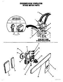 08 - Intake Motor parts for Thermador Cooktop GG3001 from AppliancePartsPros.com