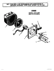 10 - High Static Blower parts for Thermador Cooktop GG3001 from AppliancePartsPros.com
