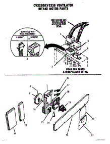09 - Intake Motor parts for Thermador Cooktop GG3002 from AppliancePartsPros.com